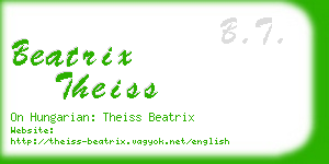 beatrix theiss business card